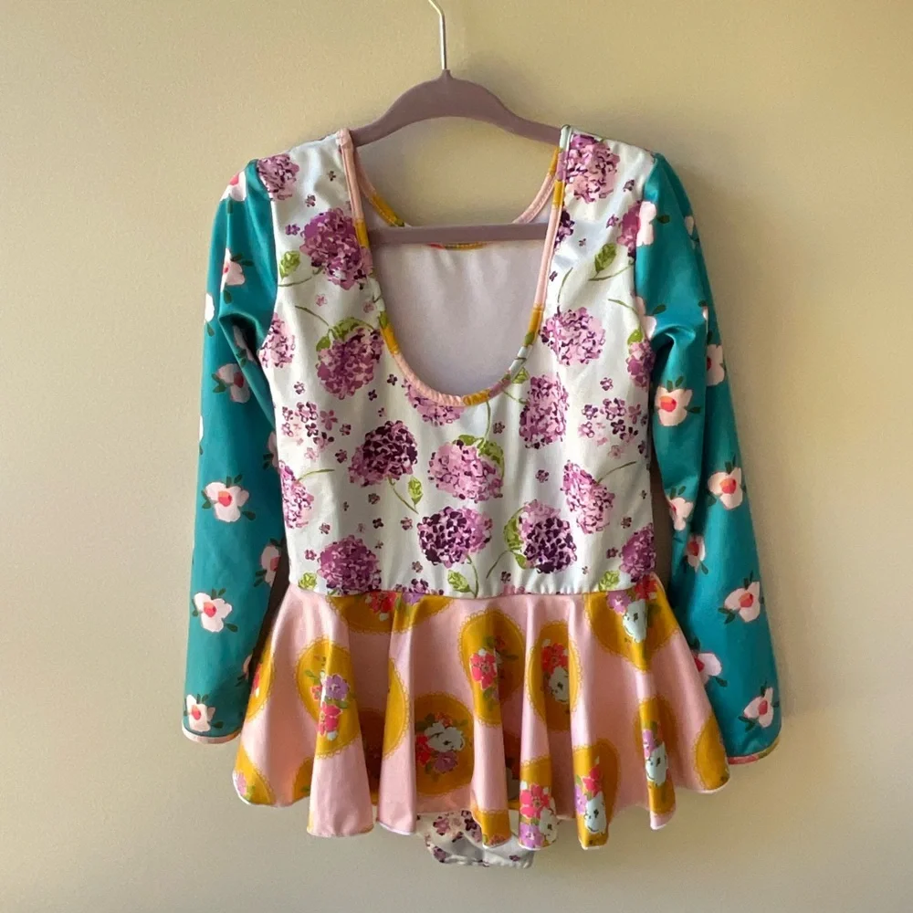 SweetHoney Floral Skirted Leotard